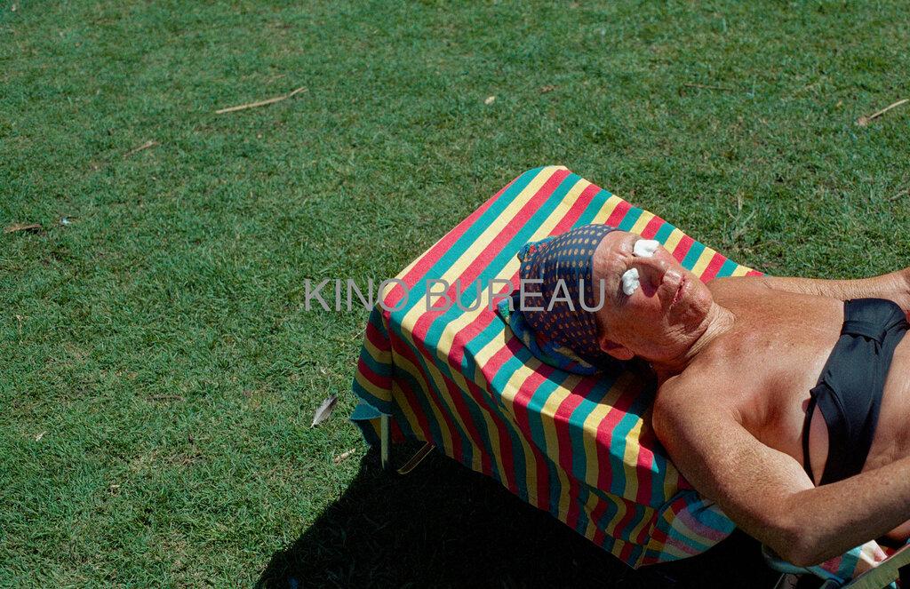 Woman Sunbathing in the Grass